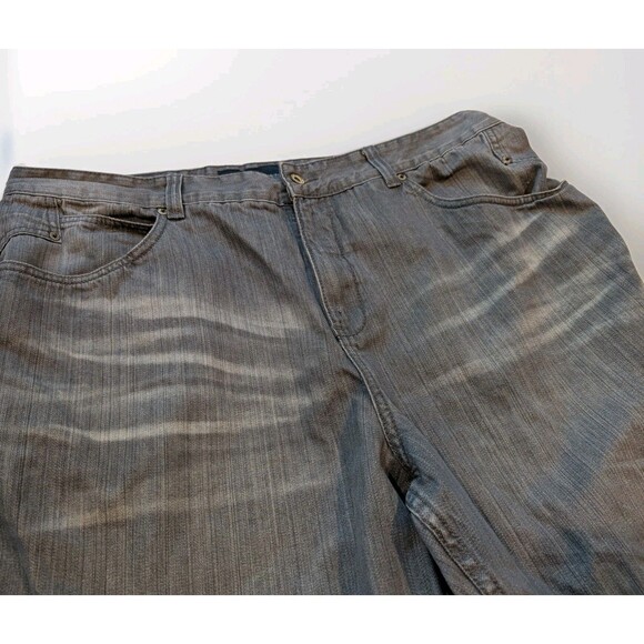 Rocawear R+ Baggy Denim Jeans Men's 42x34 Wide Leg Embroidered Hip Hop Skater - Picture 3 of 11